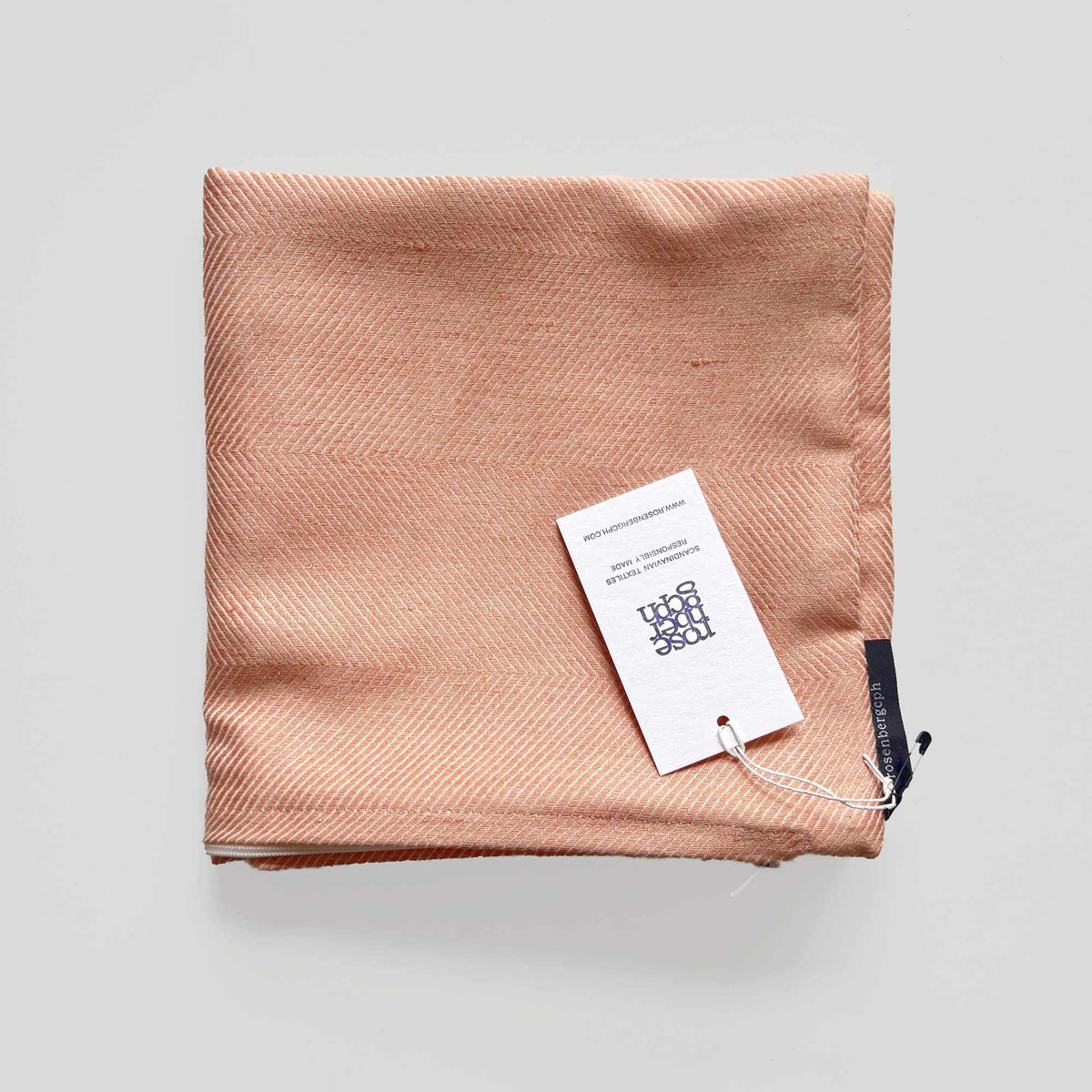 Cushion cover - 45 x 45 cm - herringbone - coral