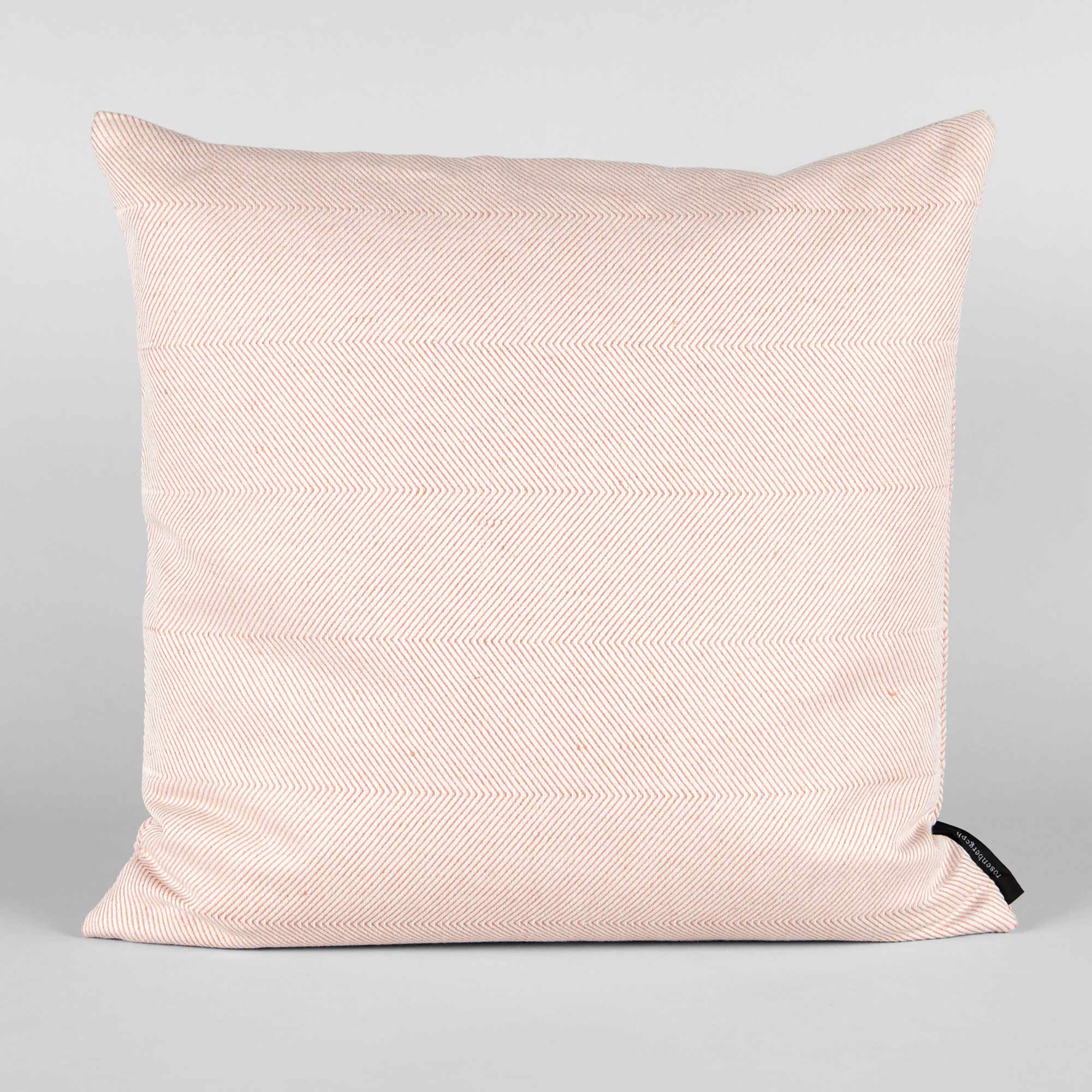45 x 45 cm pudebetræk, lys koral hør/bomuld, RosenbergCph