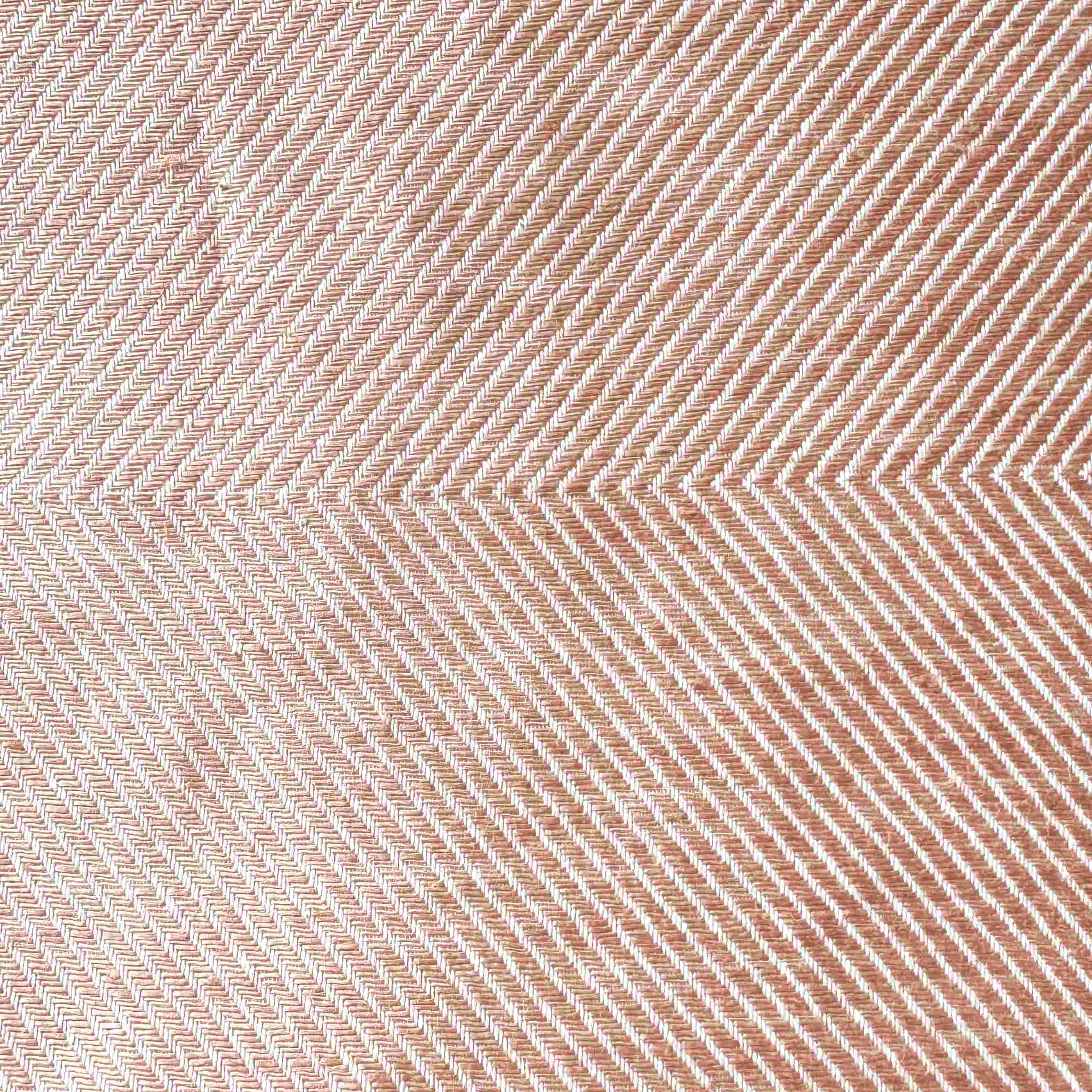 45 x 45 cm pudebetræk, koral hør/bomuld, sildebensvævet, RosenbergCph