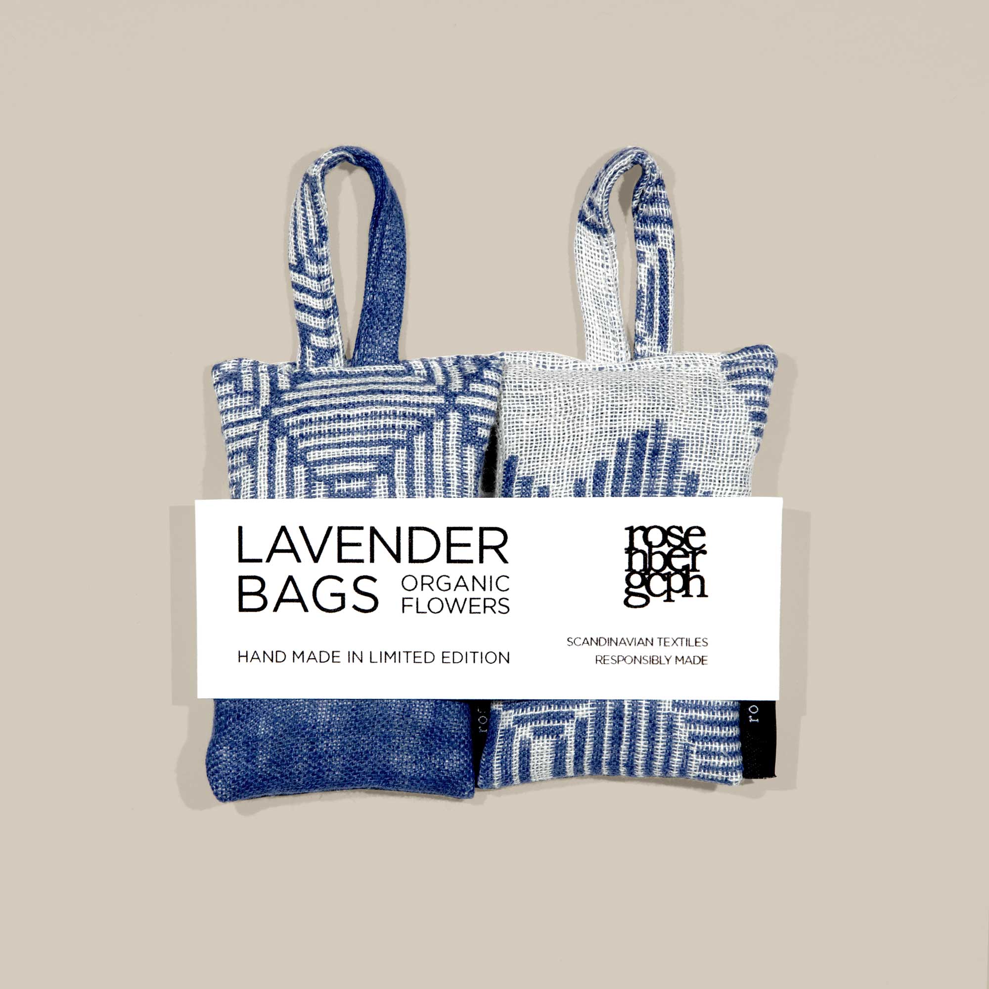 To lavendelposer, ørkenrose-mønster, samlet med banderole, RosenbergCph