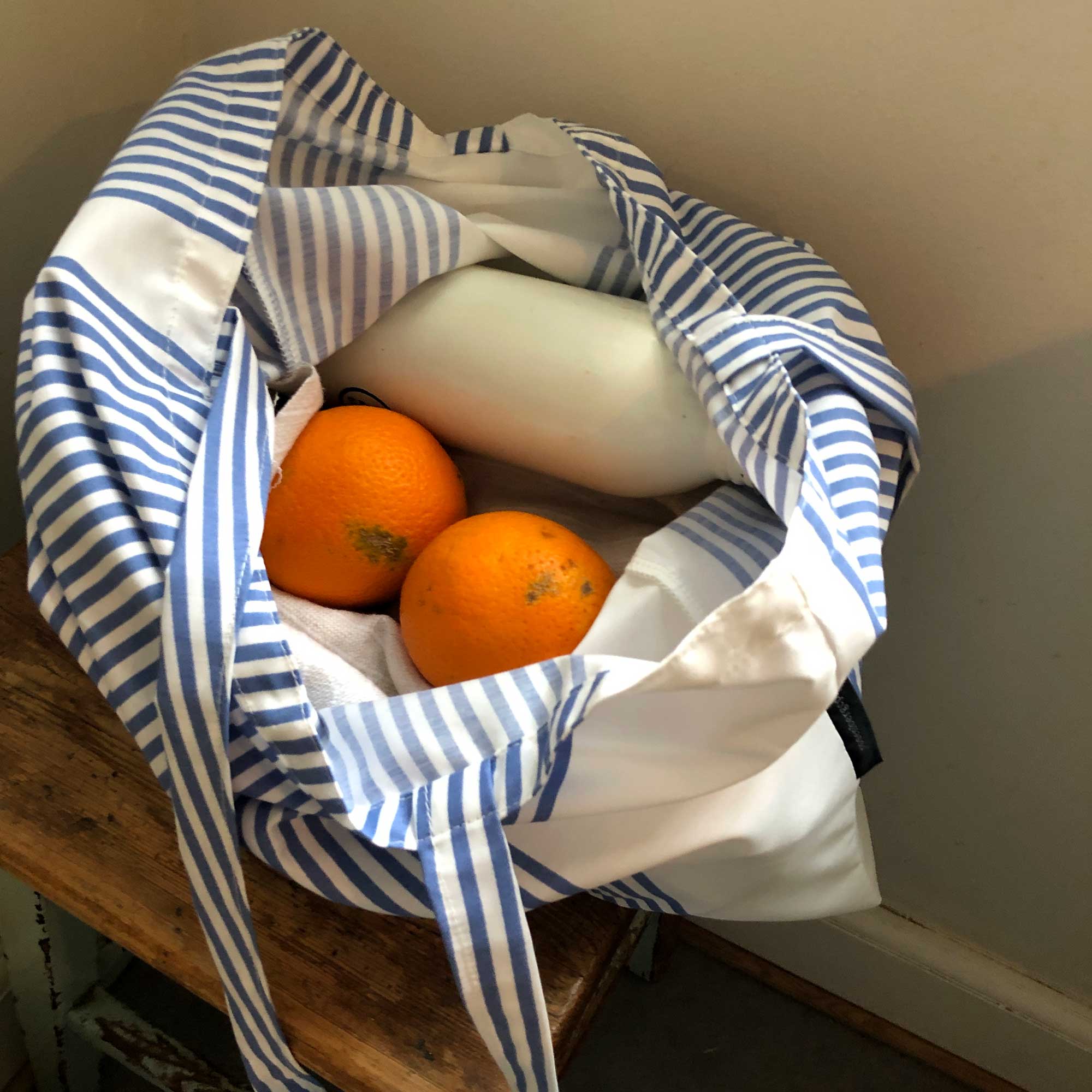 Shoppingnet River blå på stol, RosenbergCph