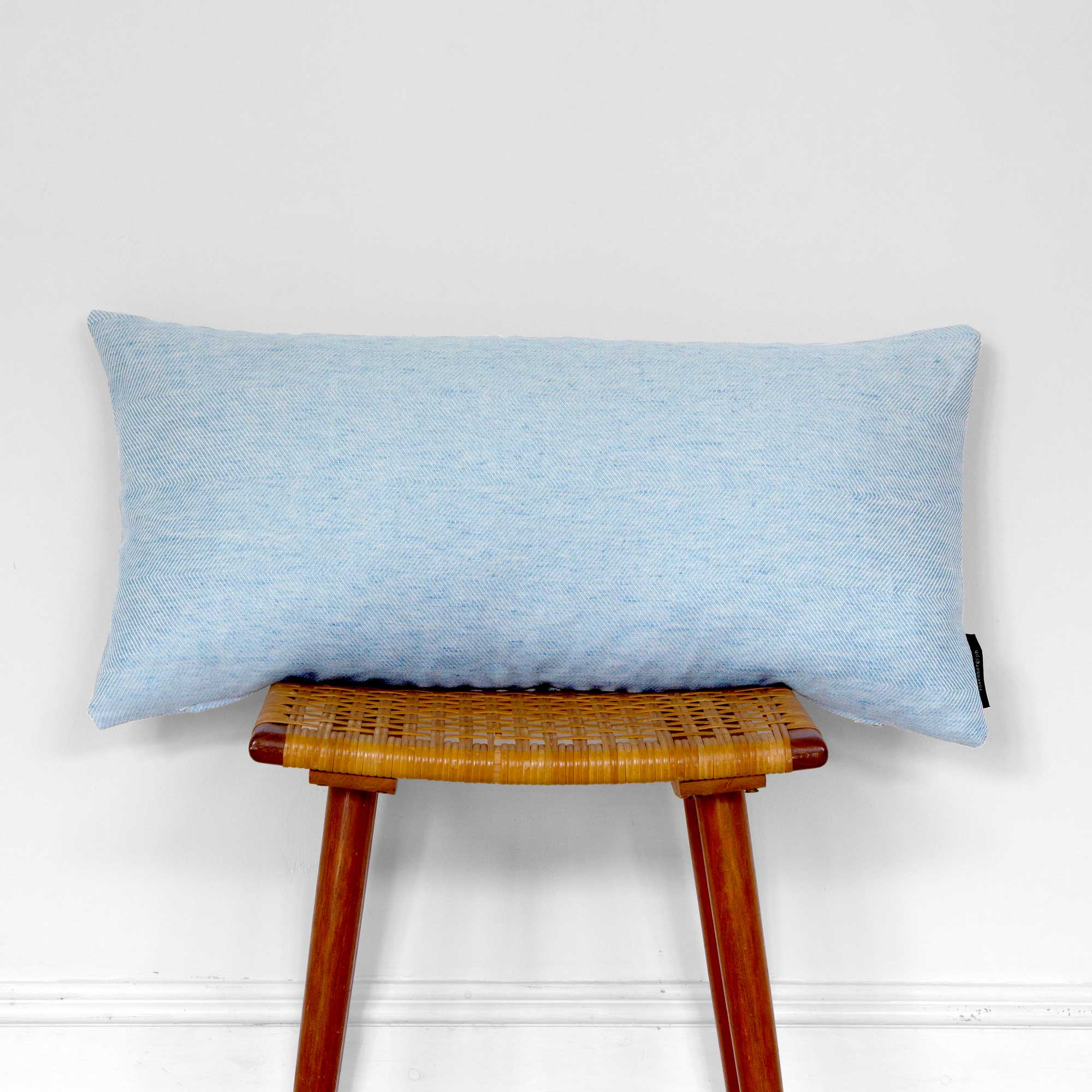 Rectangular cushion linen/cotton Sky Blue, design by Anne Rosenberg, RosenbergCph