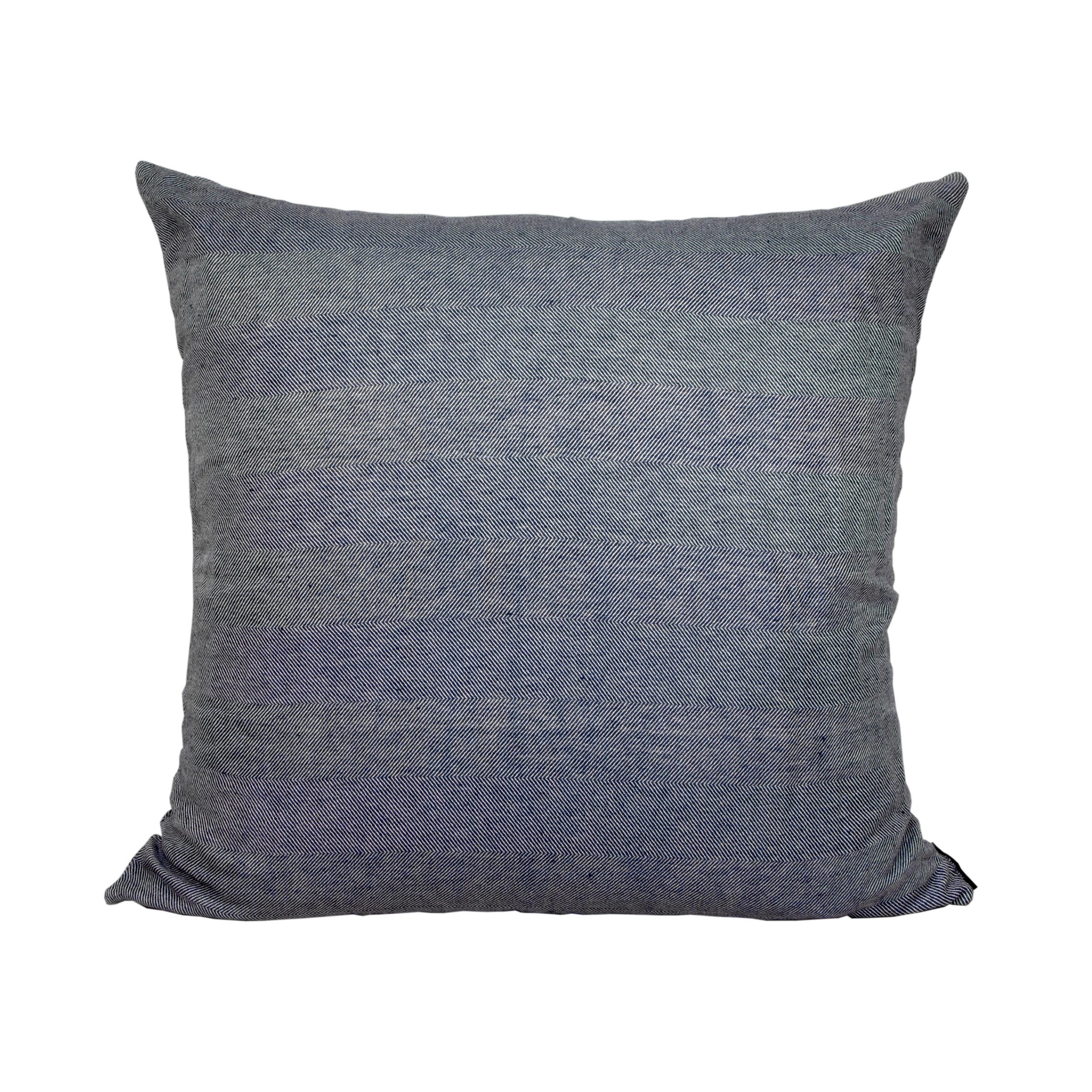 Floor cushion cover linen/cotton indigo blue design by Anne Rosenberg, RosenbergCph