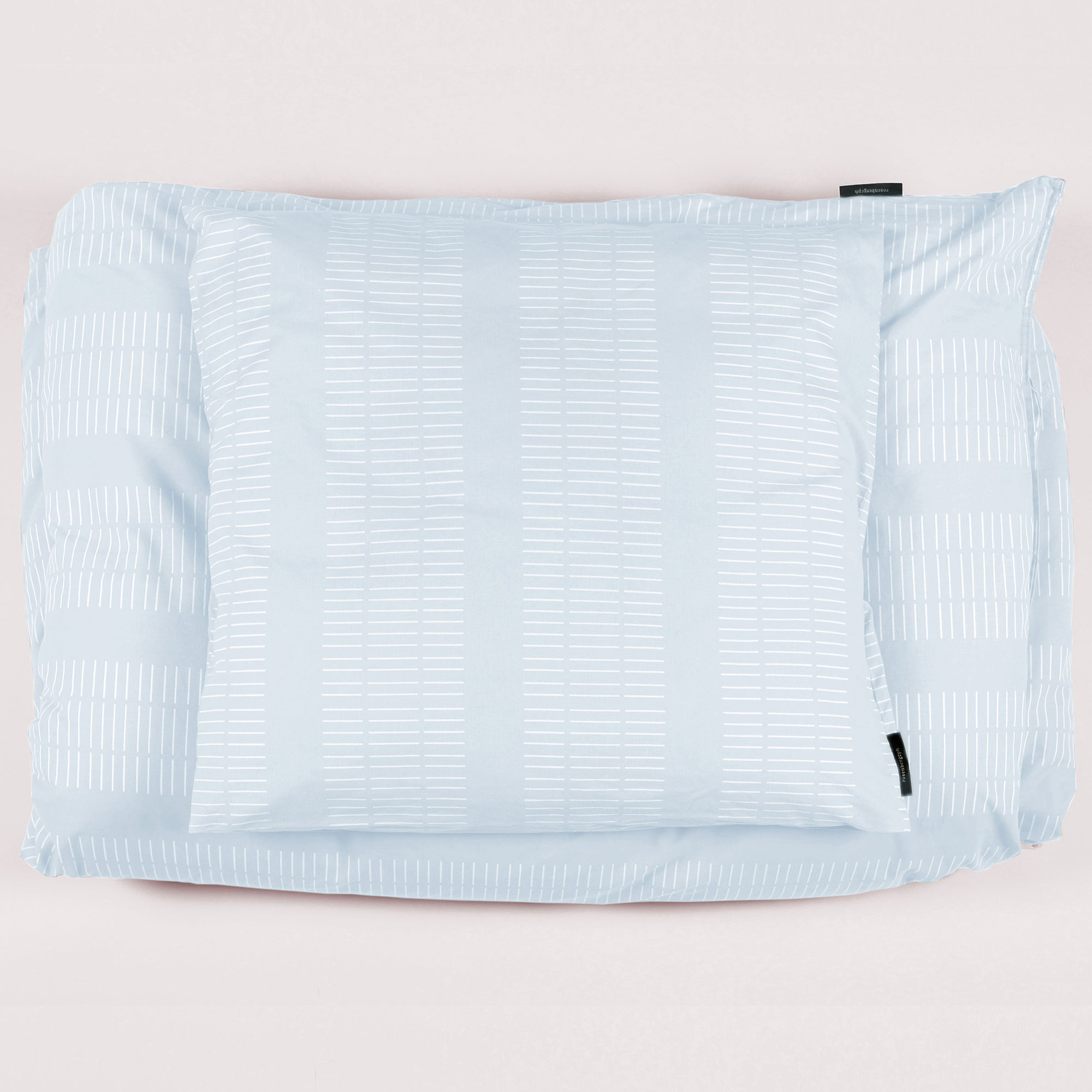 Bed linen, Dash sky blue, design Anne Rosenberg, RosenbergCph