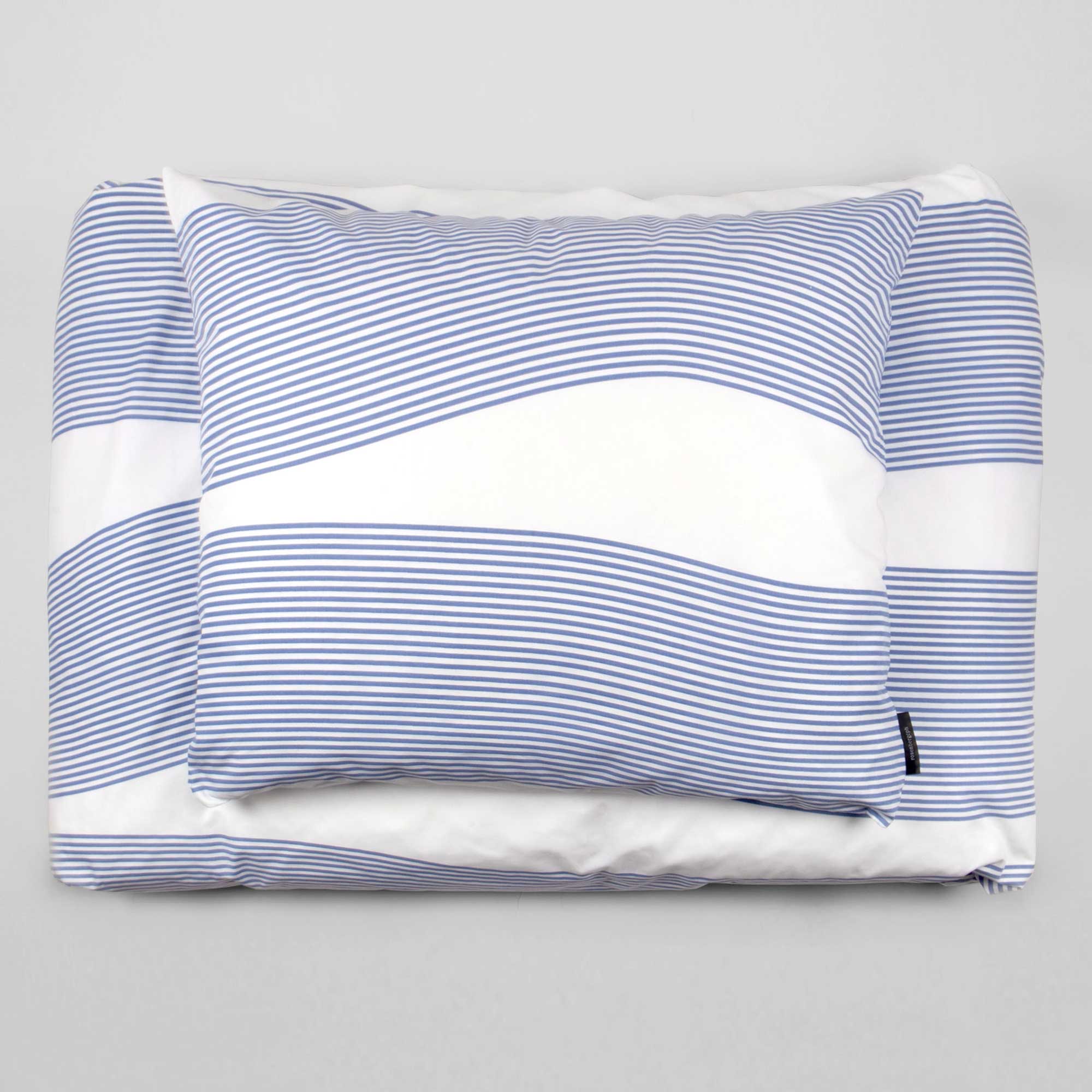 Bed linen, River blue, RosenbergCph, design by Anne Rosenberg
