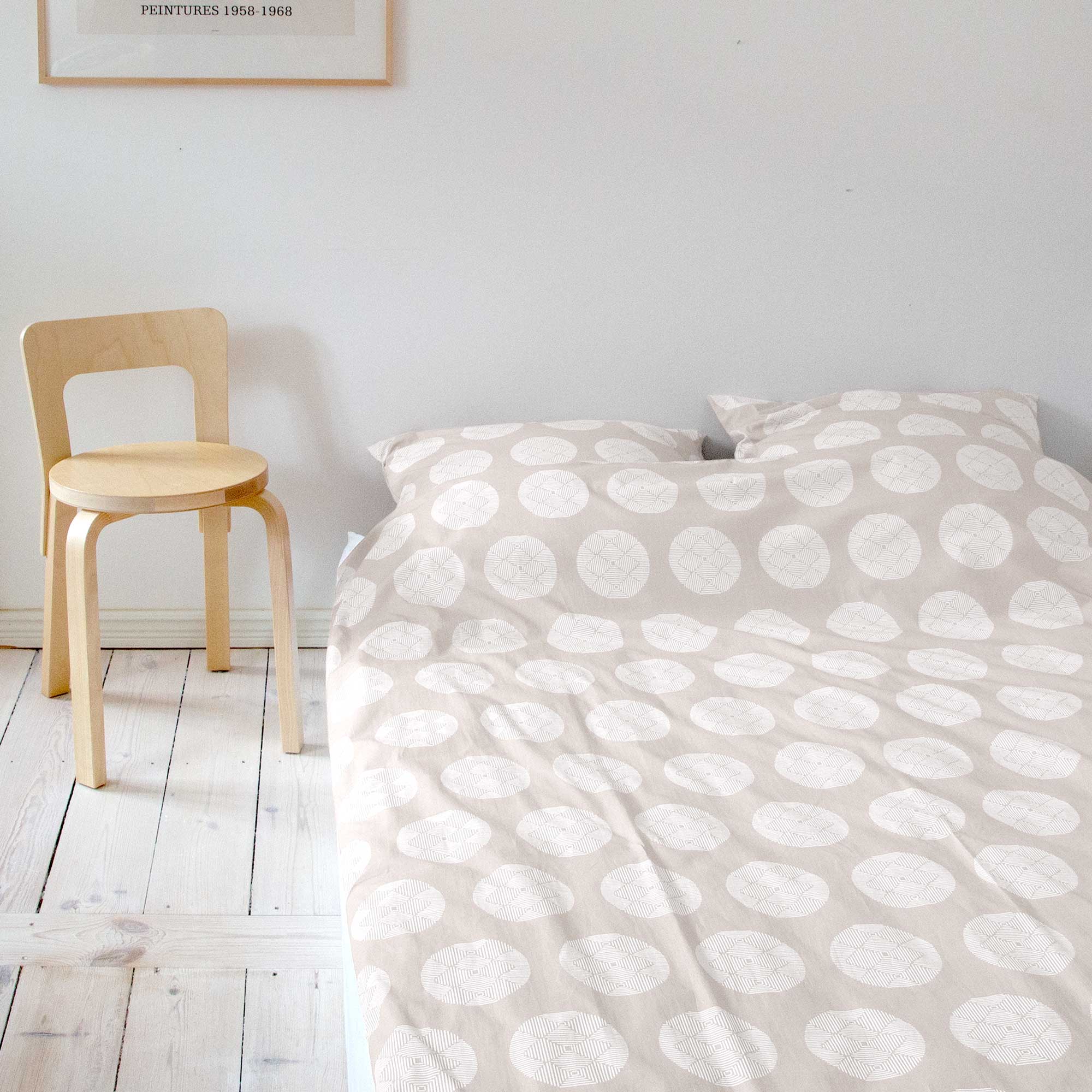 Hana Sand organic cotton bedlinen, design by Anne Rosenberg, RosenbergCph