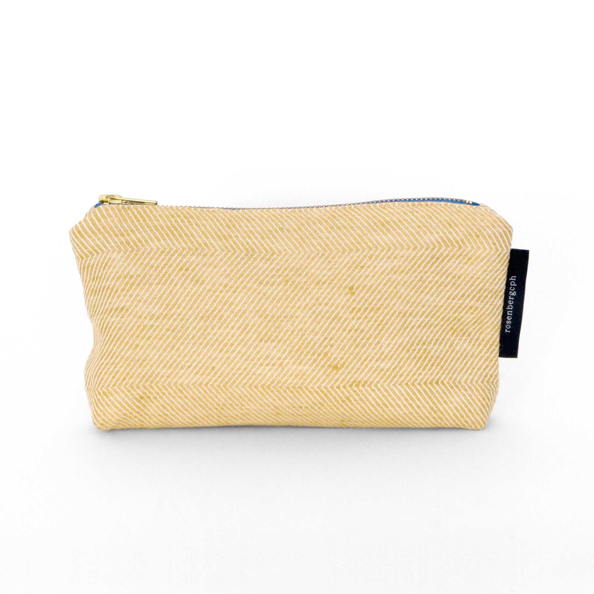 Shift linen/cotton purse, hay yellow, design Anne Rosenberg, RosenbergCph