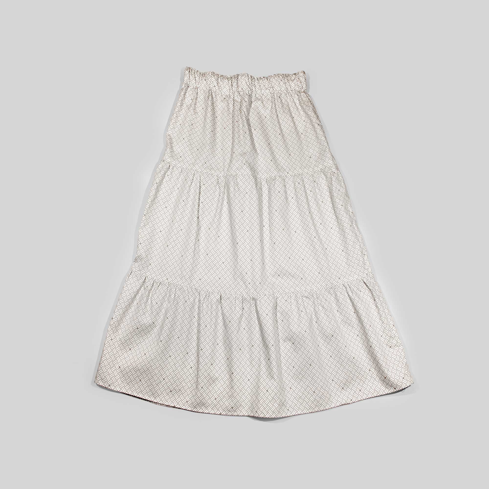 Sonya skirt, Weave ash brown, design Anne Rosenberg, RosenbergCph
