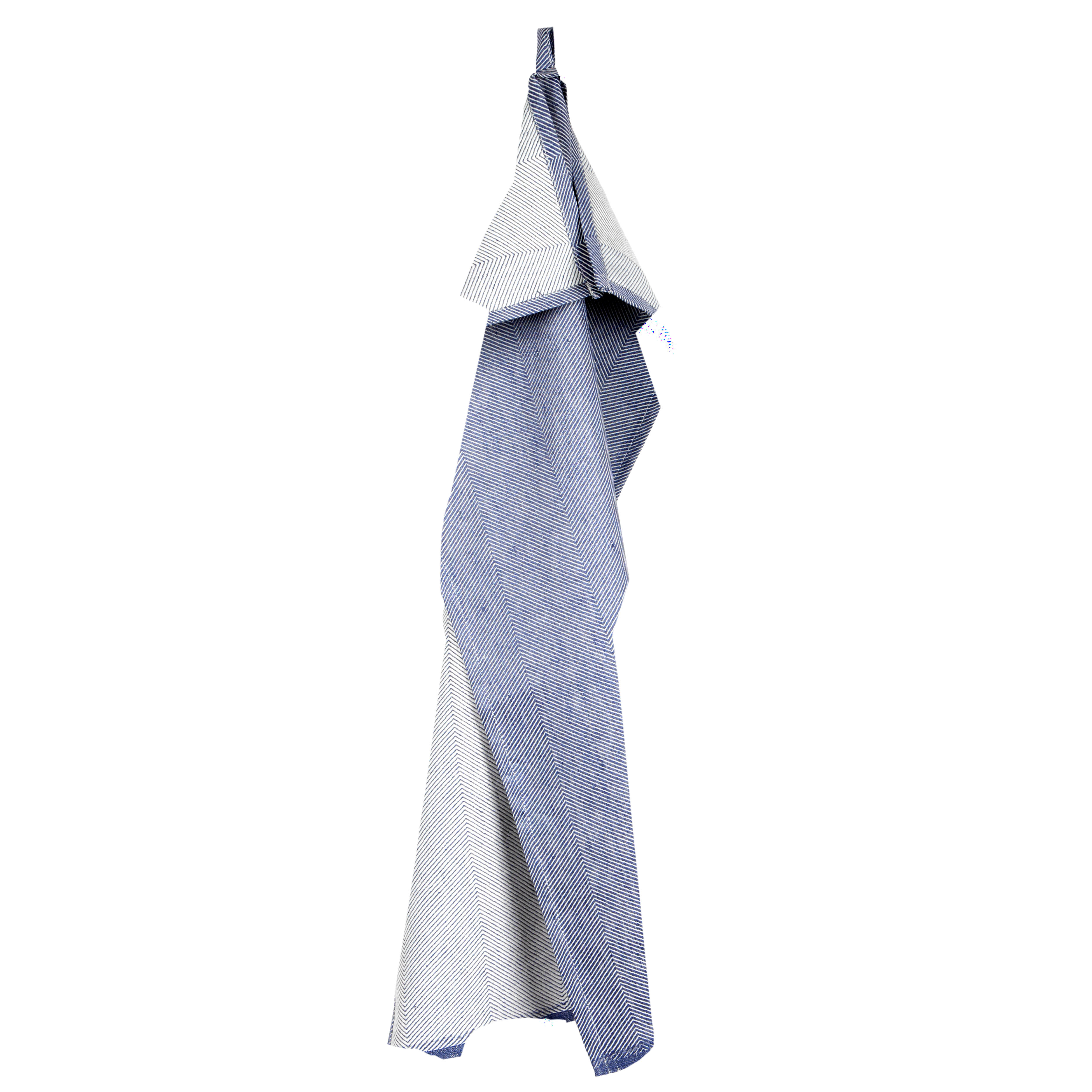 Tea towel, linen/cotton, indigo blue, design by Anne Rosenberg, RosenbergCph