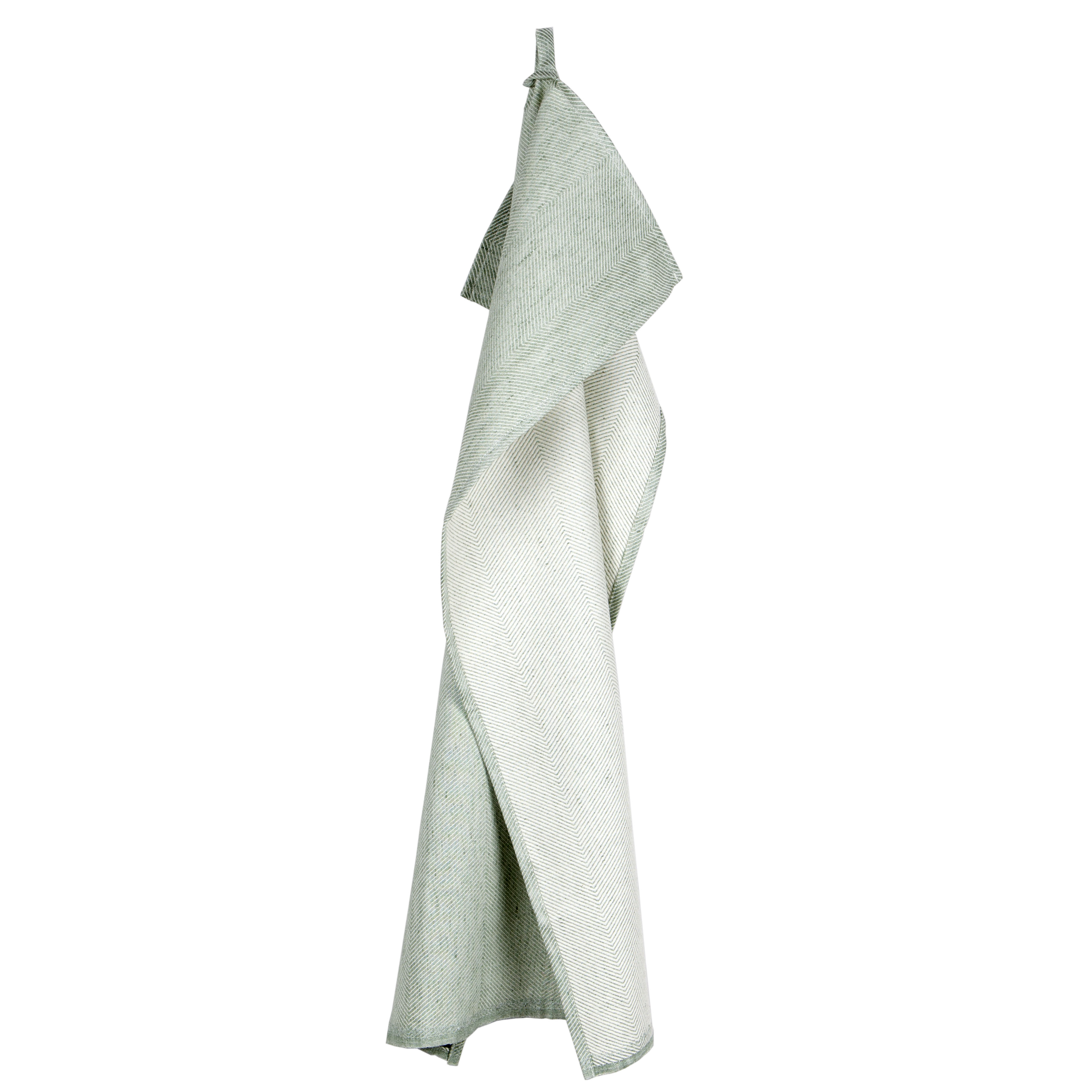 Tea towel, linen/cotton, aqua green, design by Anne Rosenberg, RosenbergCph