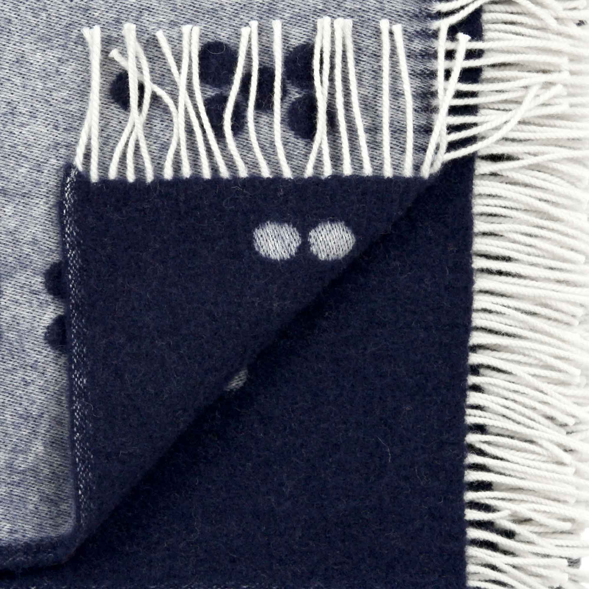 Dot wool throw in 100 % merino wool, design by Anne Rosenberg, RosenbergCph