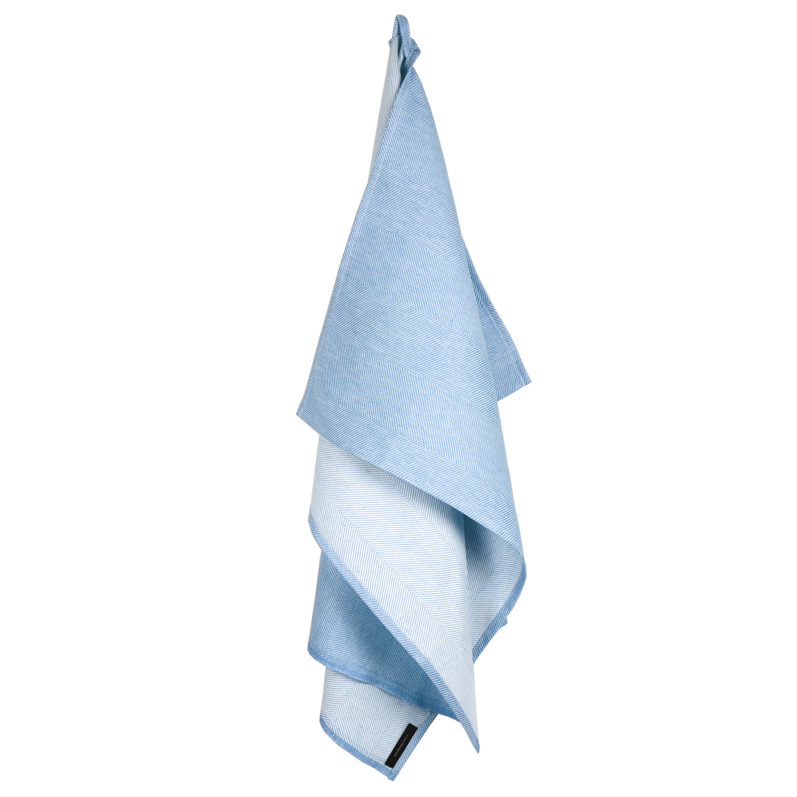 Towel, sky blue, linen/cotton, design by Anne Rosenberg, RosenbergCph