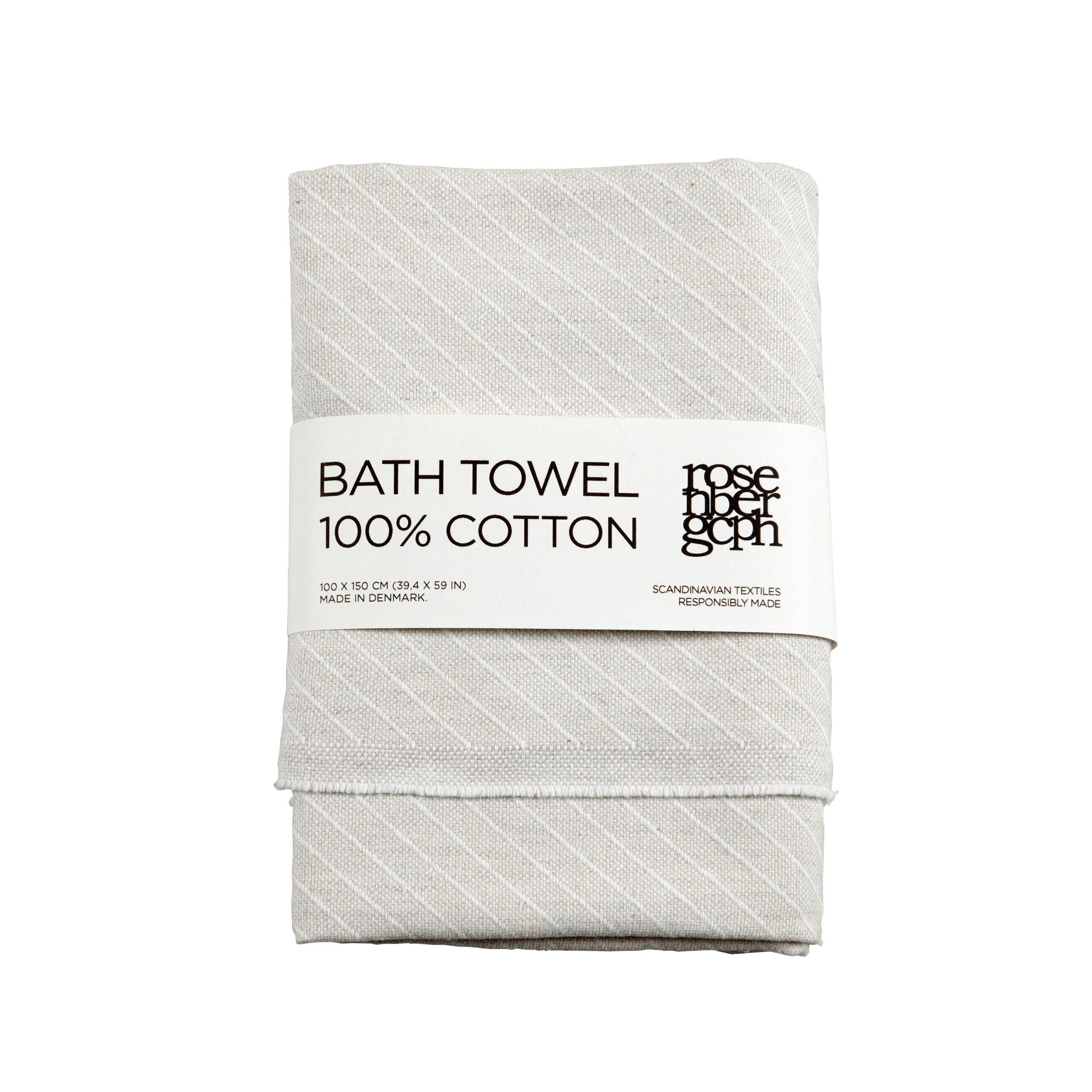 Bath towel, Stripes, 100% cotton, by RosenbergCph